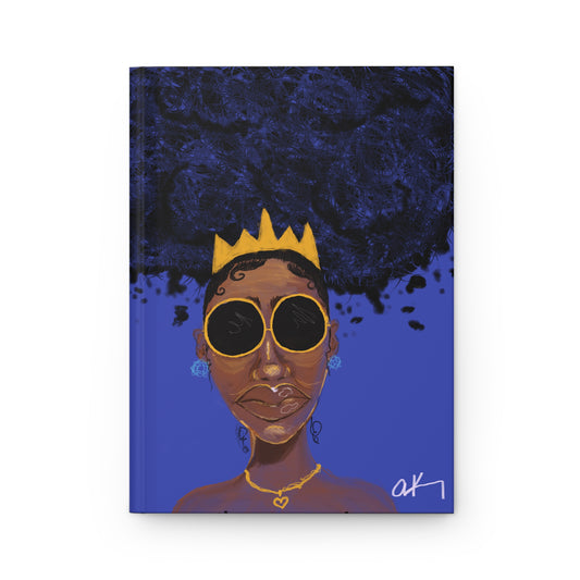 Artistic Hardcover Journal with Unique Design, Black Queen Journal, Creative Writing Notebook, Gift for Writers, Stylish Planner