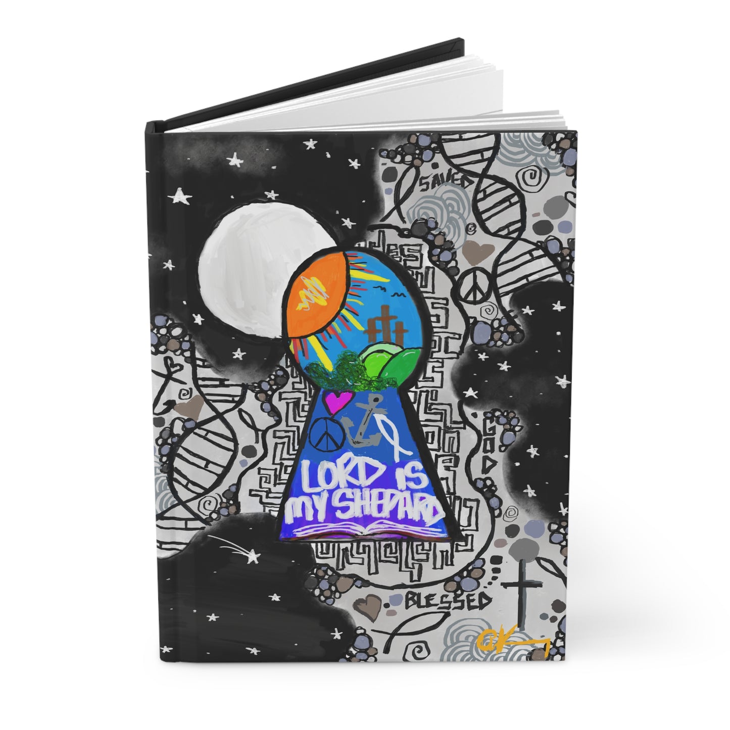 Faith-Inspired Hardcover Journal, Inspirational Notebook, Guided Journal, Spiritual Gift, Creative Writing Journal