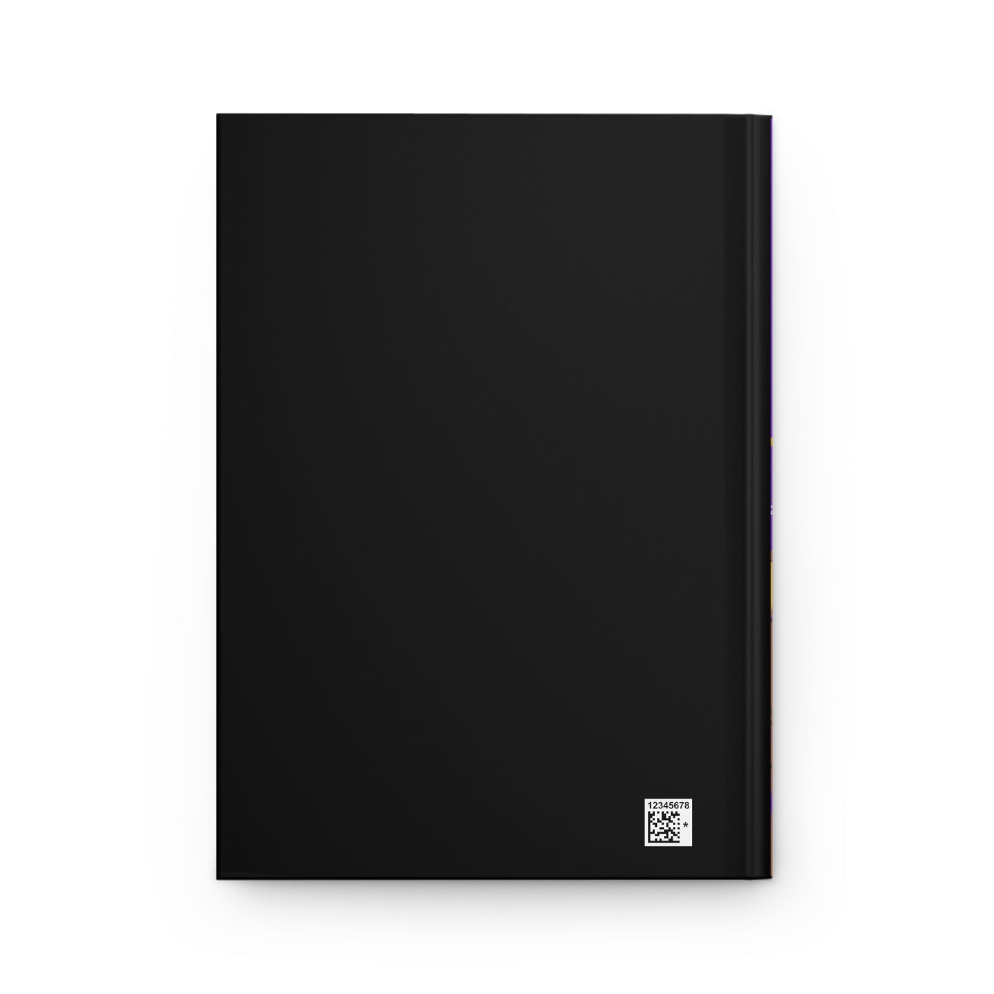 Trendy Hardcover Journal, Artistic Notebook, Gift for Students, Creative Writing, Personal Diary, Black Matte Finish