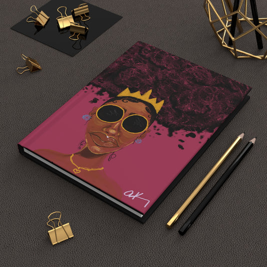 Stylish Hardcover Journal with Crowned Illustration - Perfect Gift for Creatives, Students, and Writers, Aesthetic Note-taking, [...]