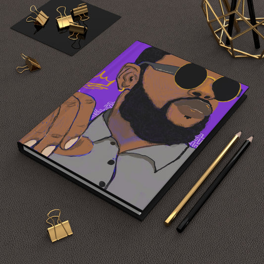 Trendy Hardcover Journal, Artistic Notebook, Gift for Students, Creative Writing, Personal Diary, Black Matte Finish