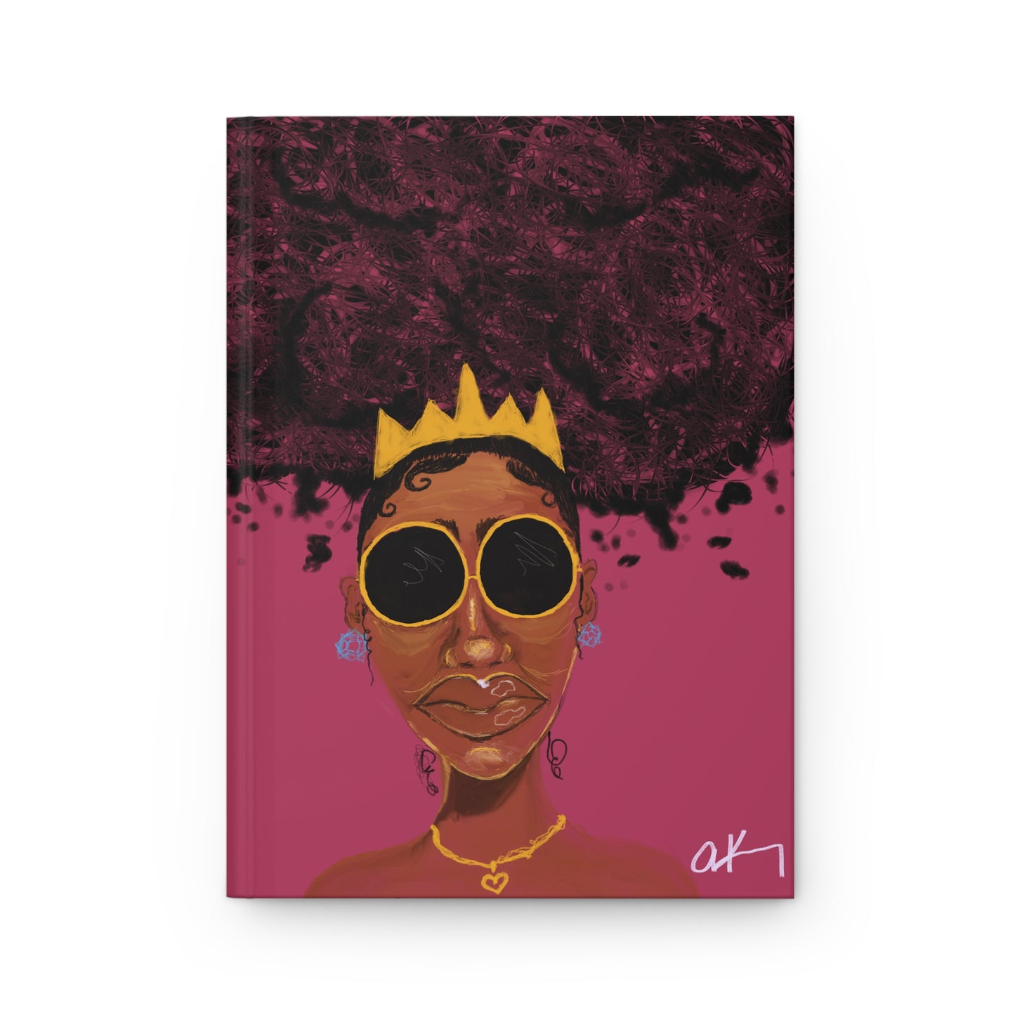 Stylish Hardcover Journal with Crowned Illustration - Perfect Gift for Creatives, Students, and Writers, Aesthetic Note-taking, [...]