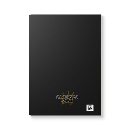 Royal Crown Softcover Journal - Creative Notebook, Inspirational Diary, Art School Supplies, Gift for Artists, Purple Aesthetic Journal